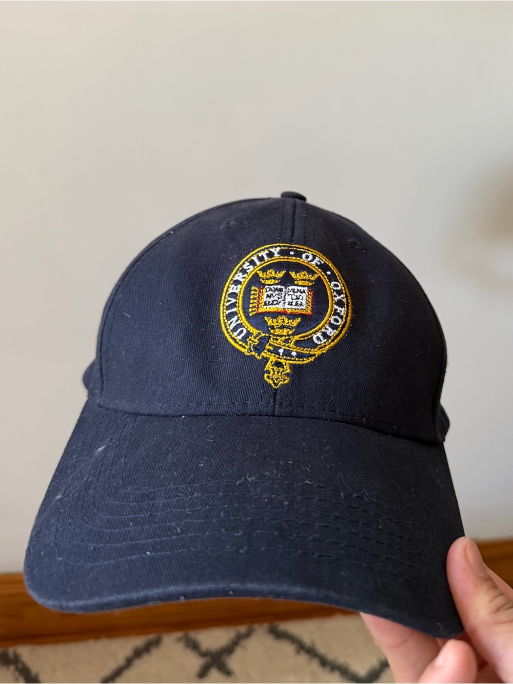University of Oxford Embroidered Navy Baseball Cap